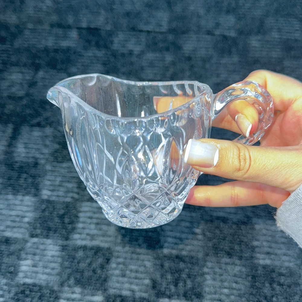 Mini glass crystal pitcher